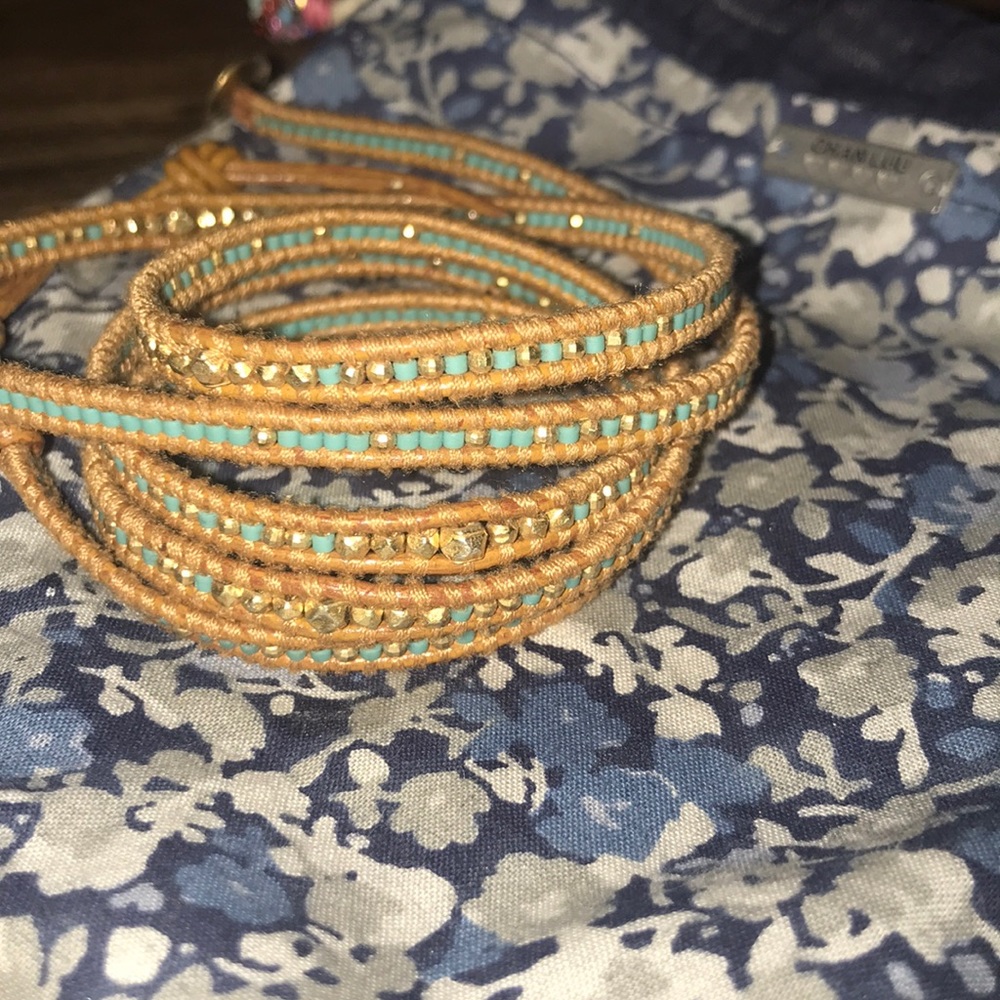 Chan Luu Adjustable 33” Turquoise Wrap Bracelet